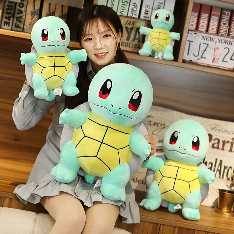 

Big Size Squirtle Pikachued Stuffed Toy Plush Doll Charmander Bulbasaur Cute Tortoise Pillow New Year's Gift