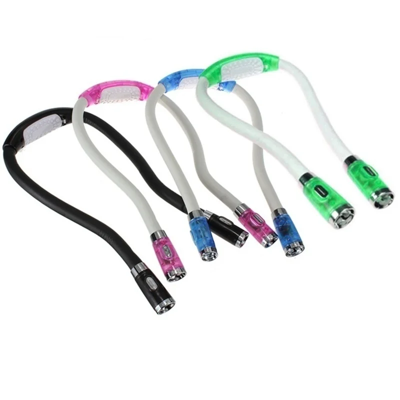 Хэндс фри Hug светильник шеи книга гибкий светодиодный Ночной лампа для