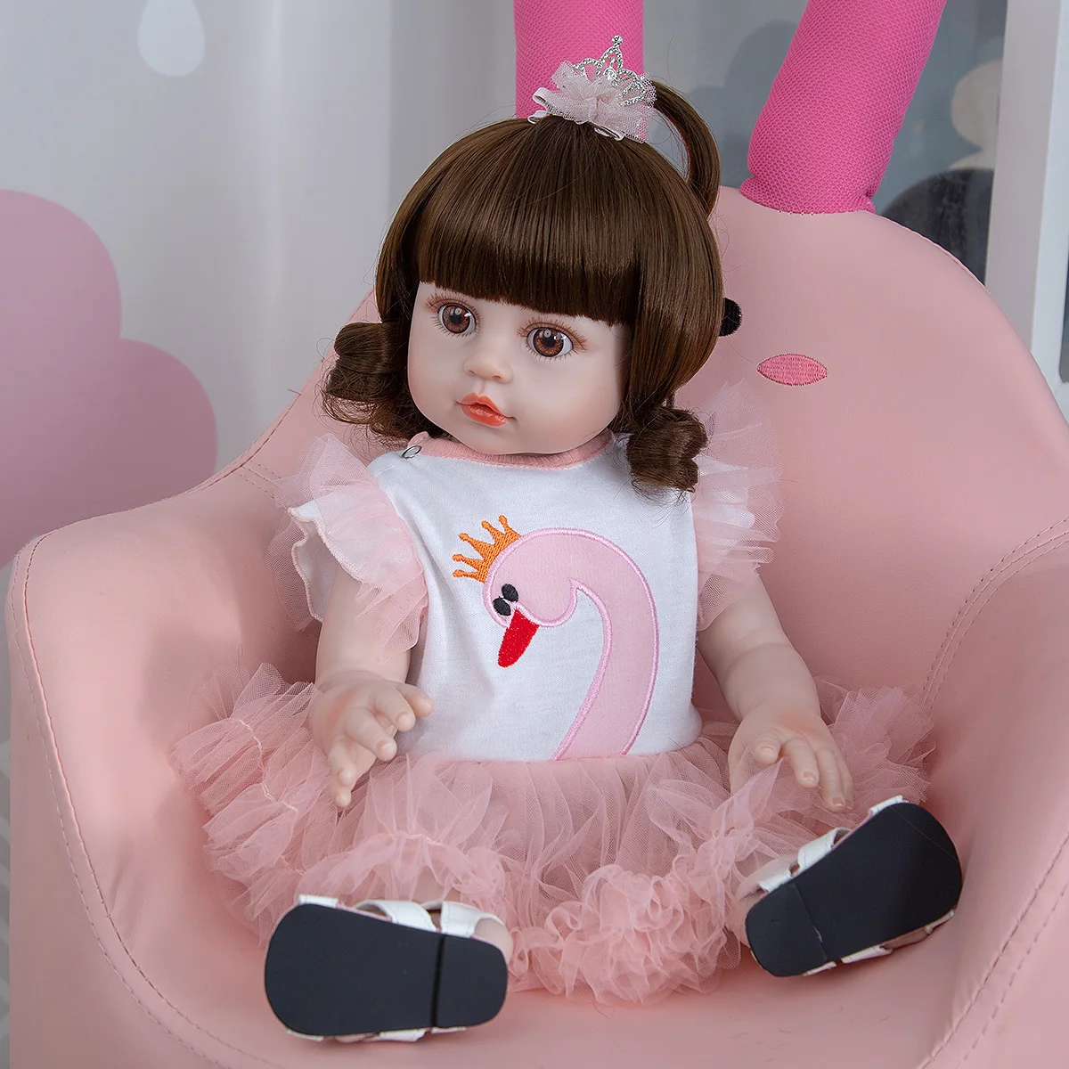 

19 inch 49 cm Waterproof Full Silicone Vinyl Reborn Baby Toddler Dolls Newborn Baby Toy For Kids Birthday Gifts Playmates