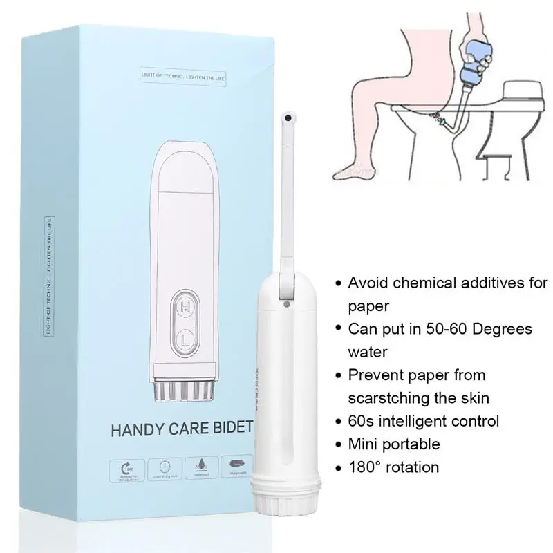 

160ml Portable Electric Travel Hand Held Bidet Sprayer Intelligent Control Personal Cleaner Hygiene Bottle Spray Washing