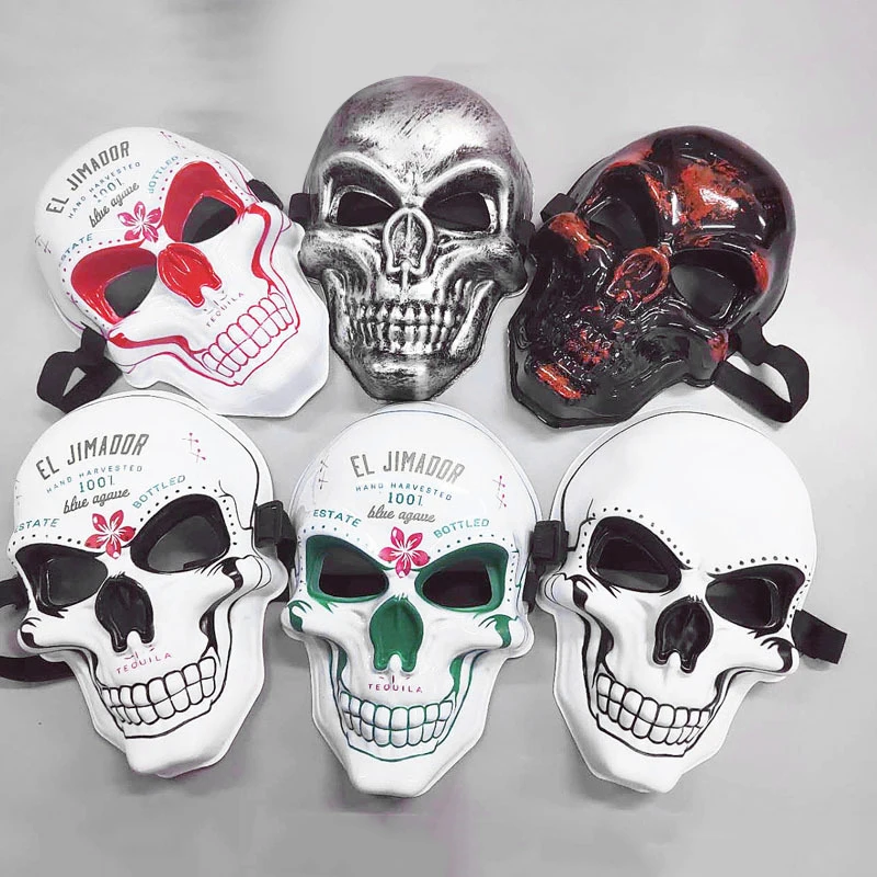 Хэллоуин ужас фестиваль маска голова призрака Ужас Смайл холодный светильник