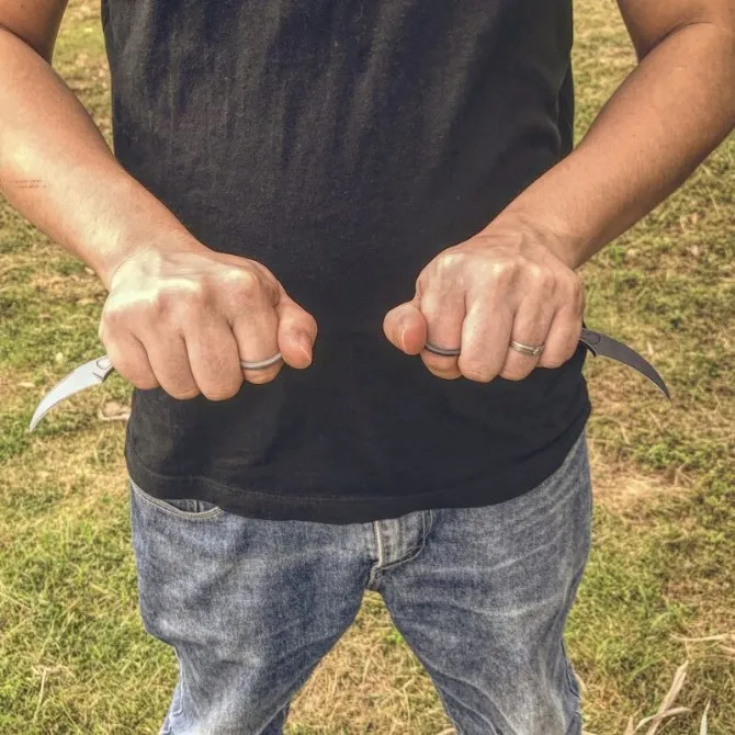 KKWOLF Полный Тан охотничьи ножи Ножи CS GO Karambit практика Тактический карман тренер