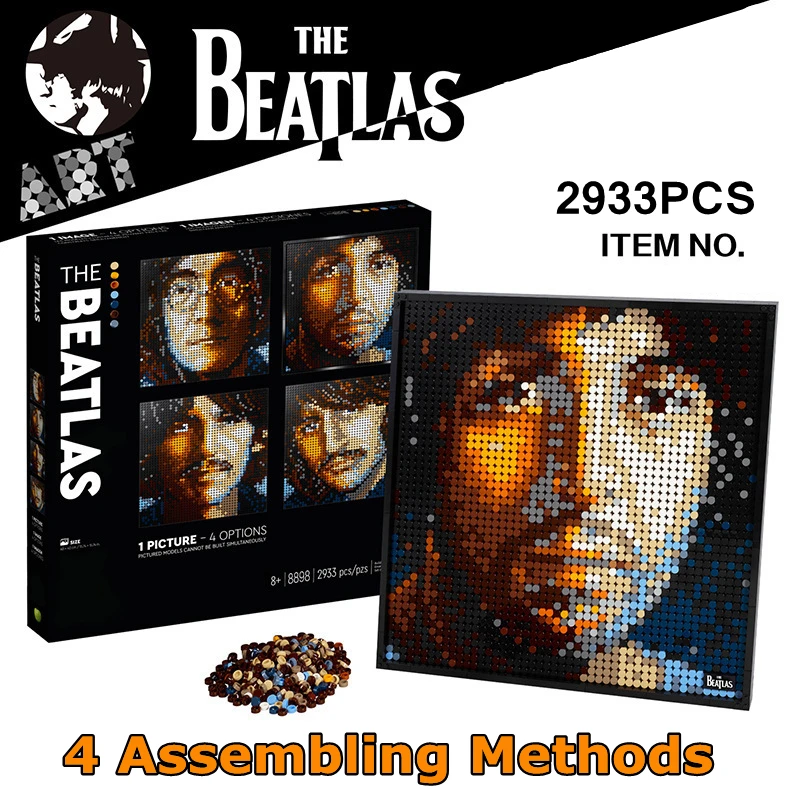 В наличии The Beatles 4 Way Stlye Artwor мозаичные украшения 2933 шт. совместимые с 31198 сборные