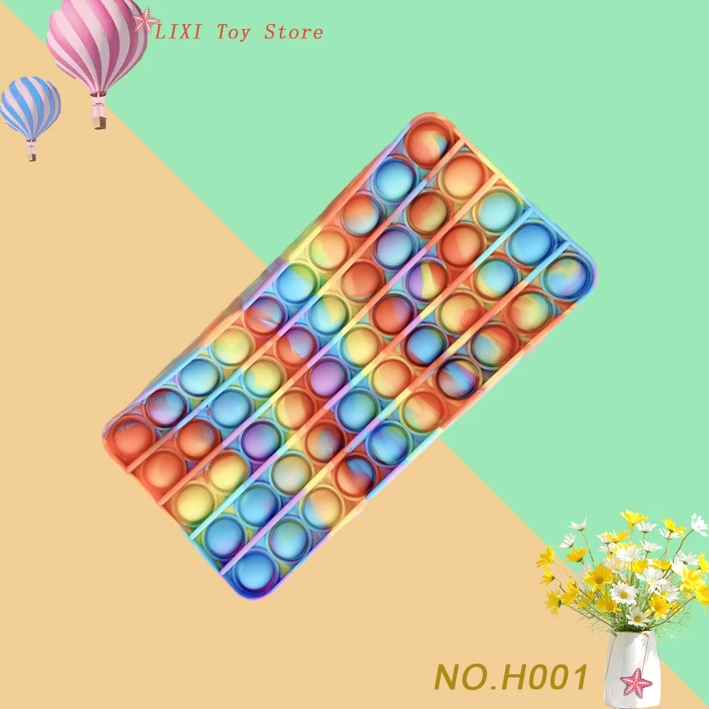 Поп-чехол для карандаша антистрессовый пузырьковый фиджет-игрушки Силиконовый