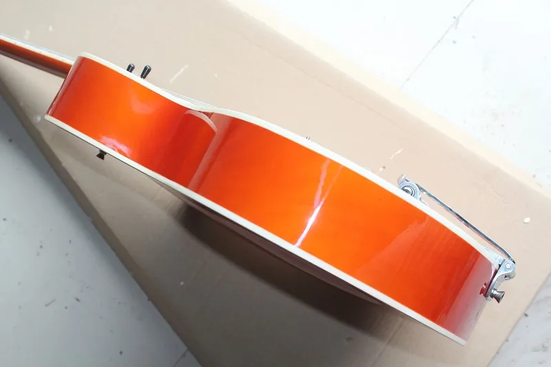 Оптовая продажа гитары Джаз гитара новая электрогитара в оранжевом 01 6120| |