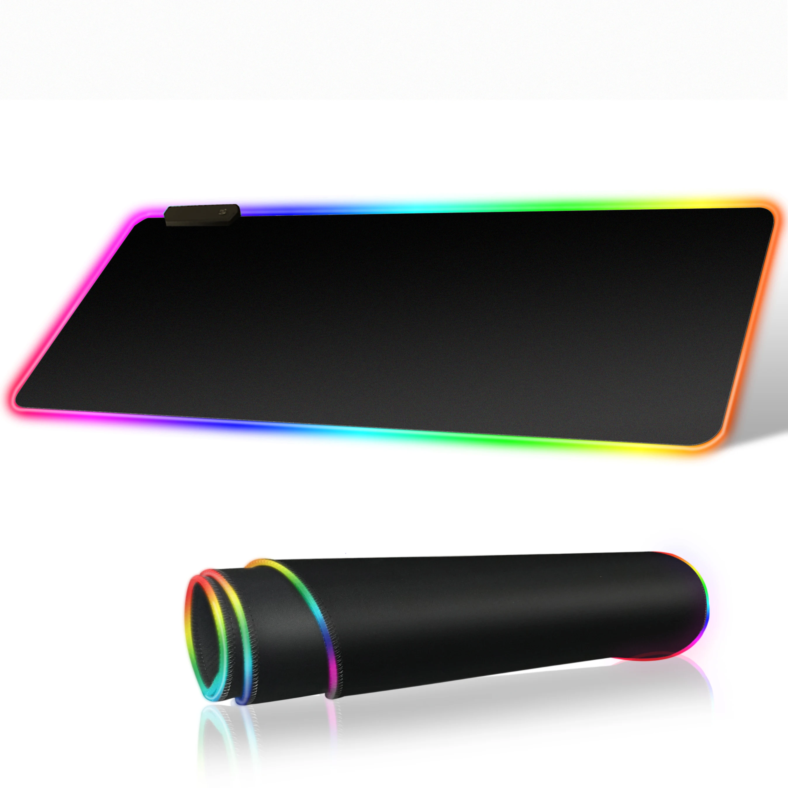 RGB игровой коврик для мыши большой размер XXL со светодиодной подсветкой из