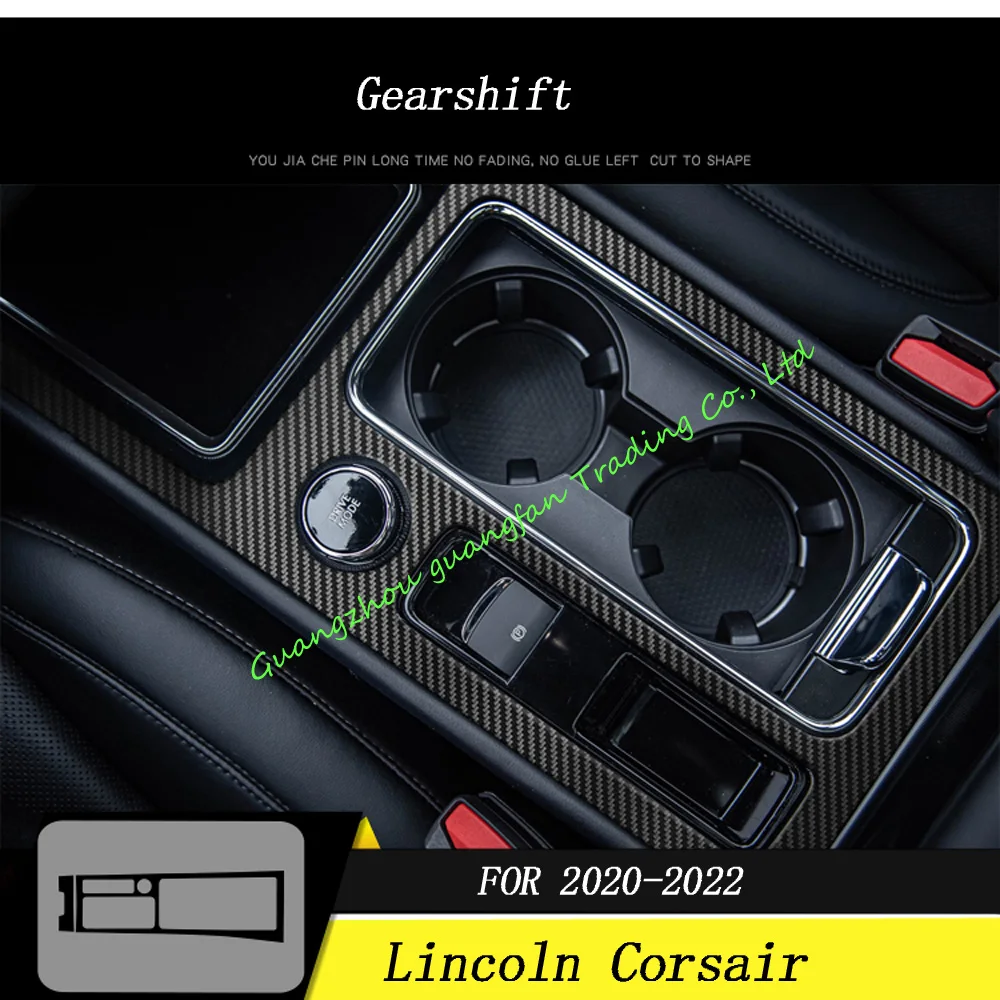 

For Lincoln Corsair 2020-2022 Interior Central Control Panel Door Handle 5D Carbon Fiber Stickers Decals Car styling Accessorie