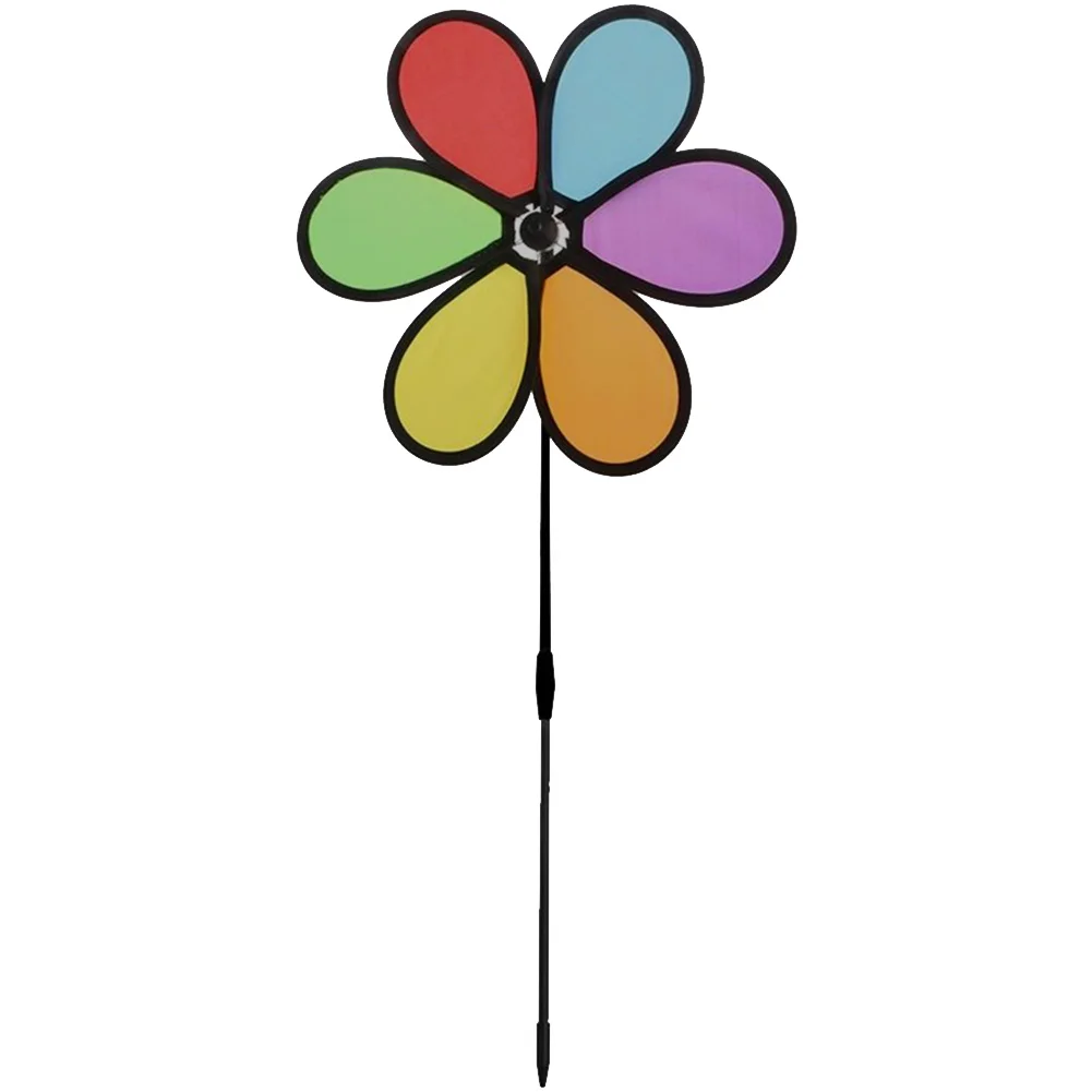 Случайный цвет стекловолокна Кол колесо ветряная мельница для детей активного