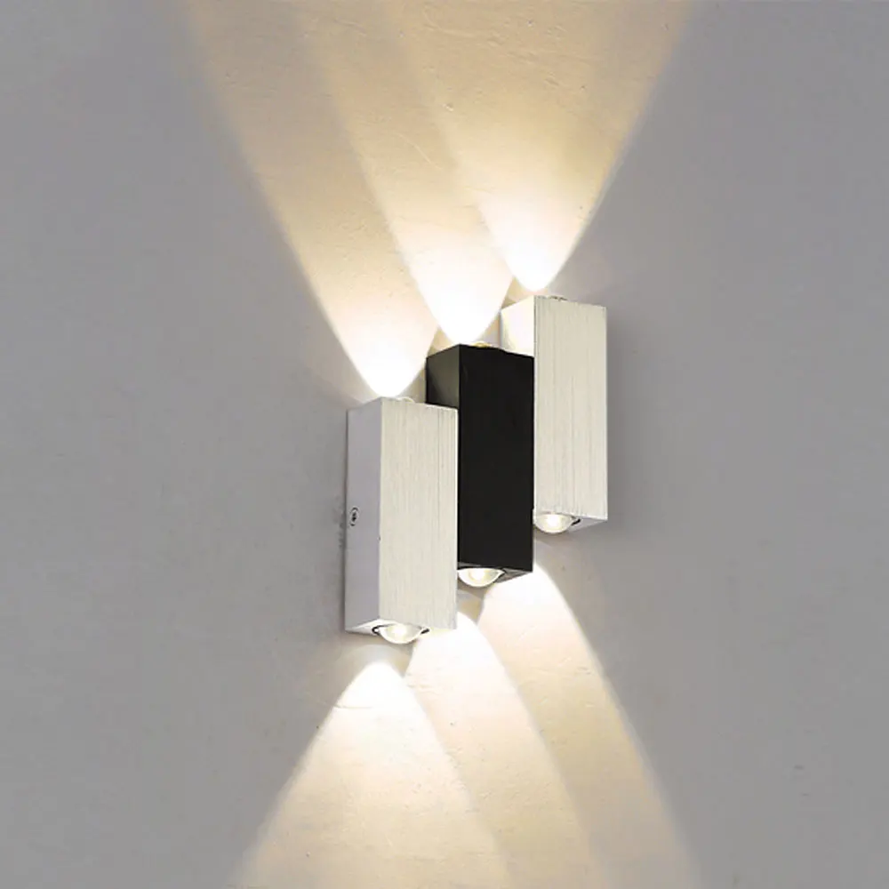 Современная светодиодная настенная лампа алюминиевая для спальни кабинета