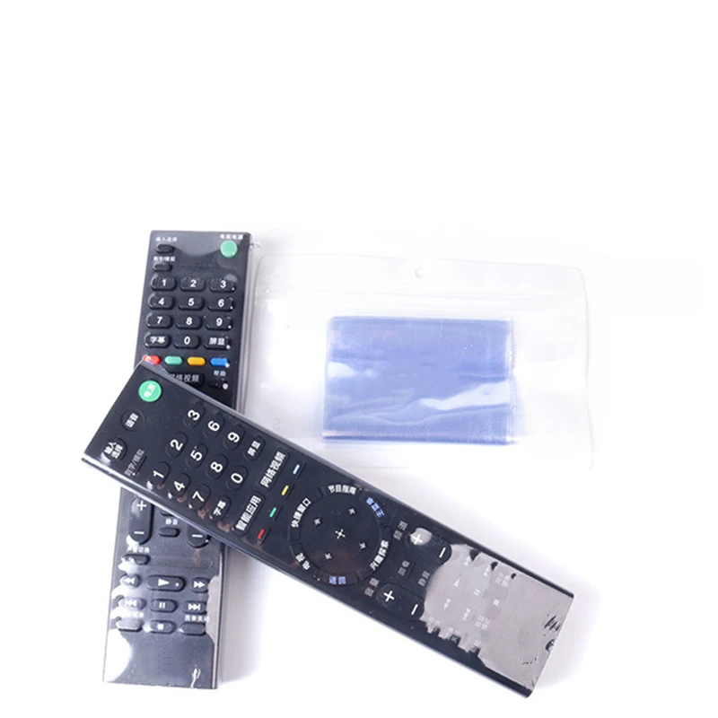 

10Pcs/Pack 6/8X25CM Home TV Air Conditioner Remote Control Cover Dustproof Transparent Heat Shrinkable Film Protective Dust Bag