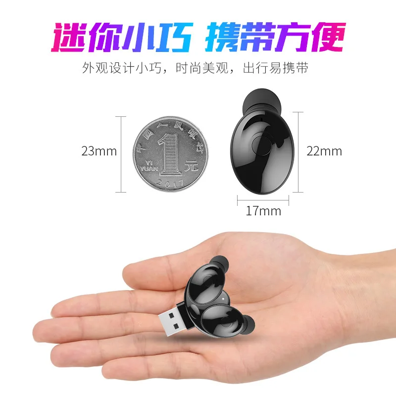 Новые миниатюрные Bluetooth-наушники TWS пара наушников двухканальные наушники 5 0