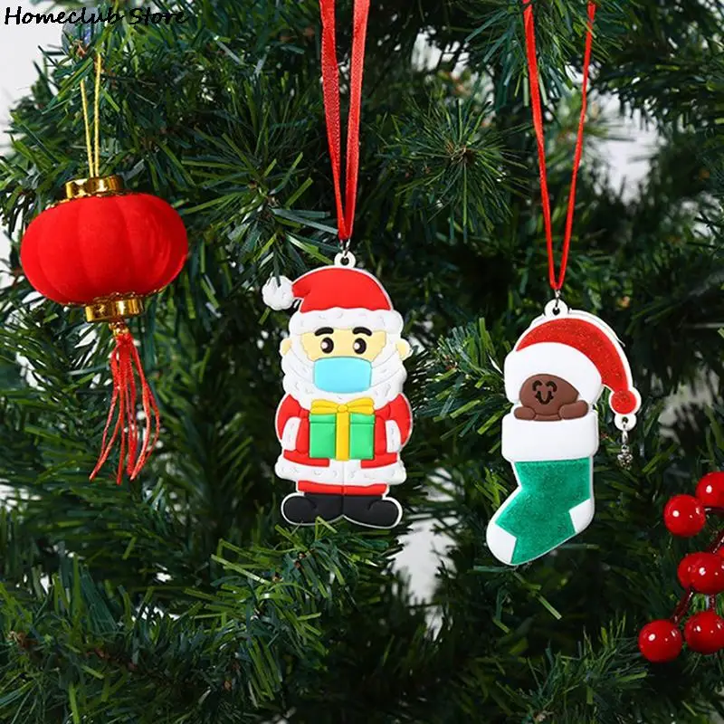 

Christmas Ornament DIY Name Blessing Santa Claus Pendant Christmas Tree Decor