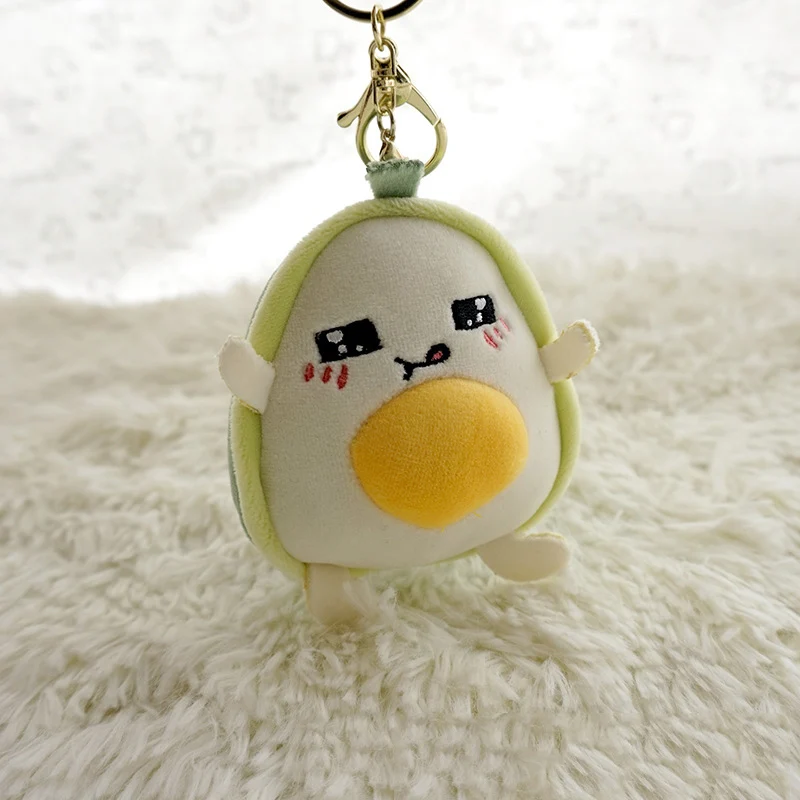 Новый 10 см Забавный авокадо плюшевый брелок креативный мультфильм мобильный