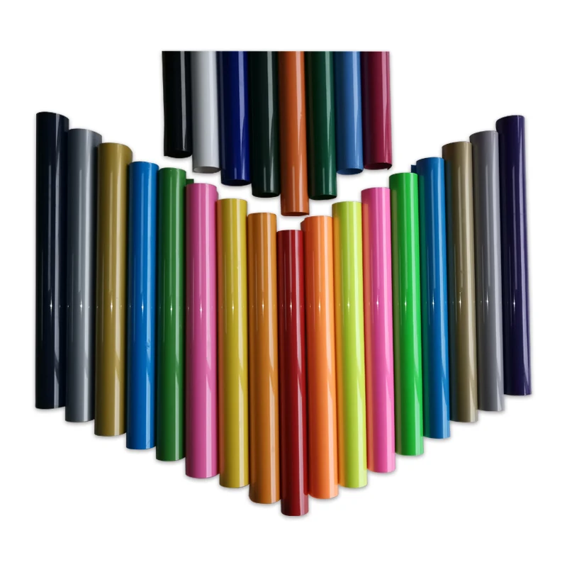 

25cm*100cm PVC Heat Transfer Vinyl Film T-Shirt Iron On HTV Printing Crop Vumber Patterns For Sportswear Home Decoration