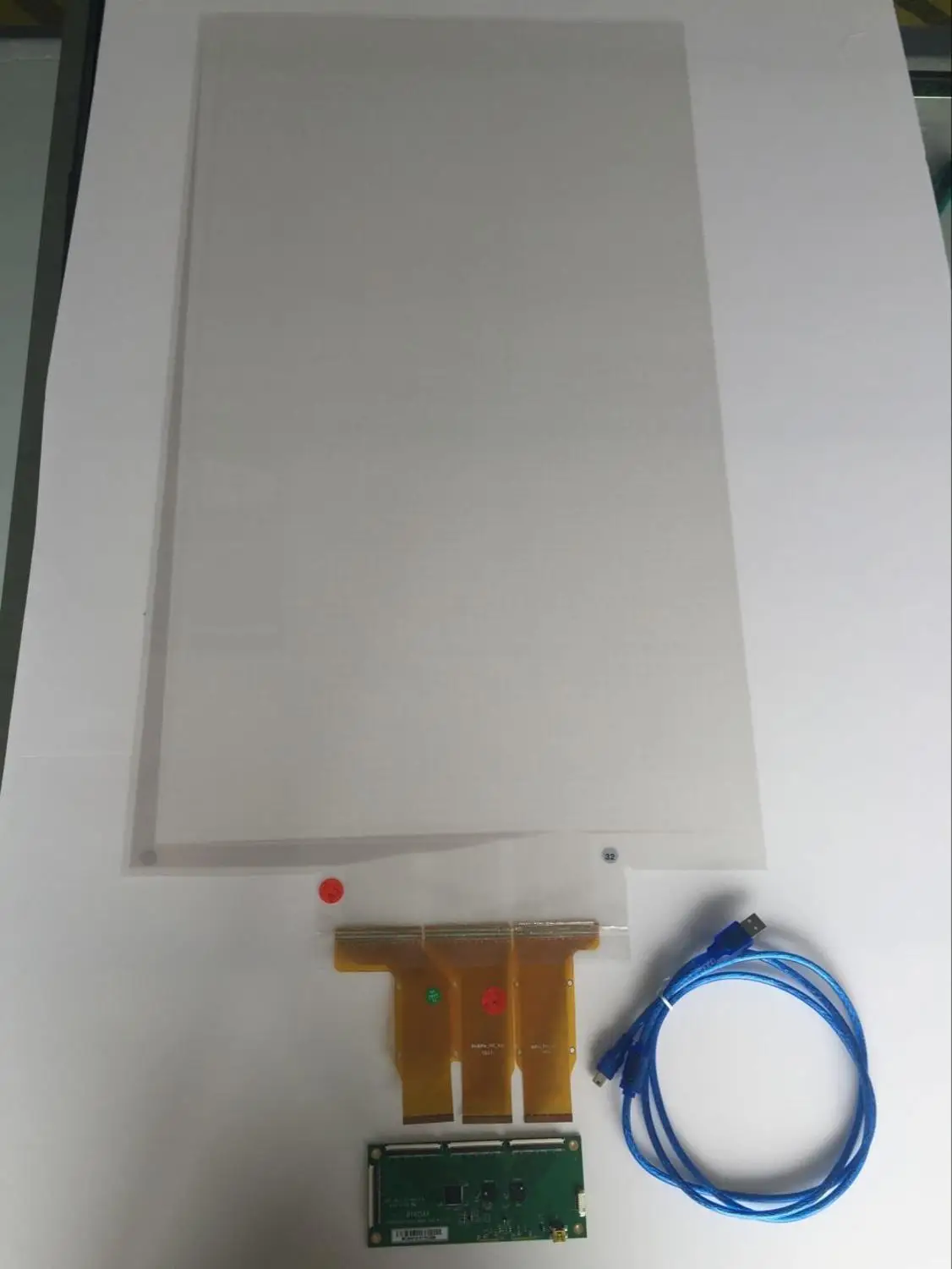 

Fttyjtec 82" 20 points Transparent Interactive Capacitive Touch Foil USB touch Film for touch kiosk, table etc