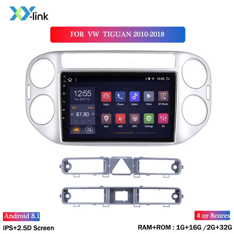9 дюймов Экран Android 8 1 Автомобильная навигационная система Gps для Volkswagen Tiguan 2010-2018