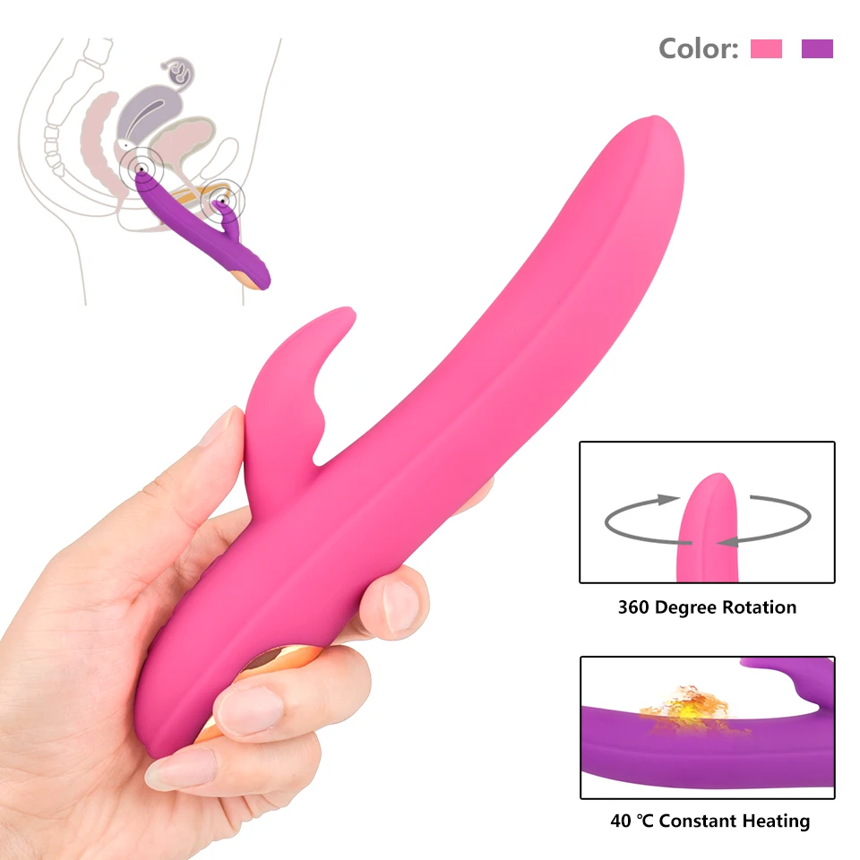 Вибратор-кролик с подогревом вращающийся фаллоимитатор вибраторы для женской