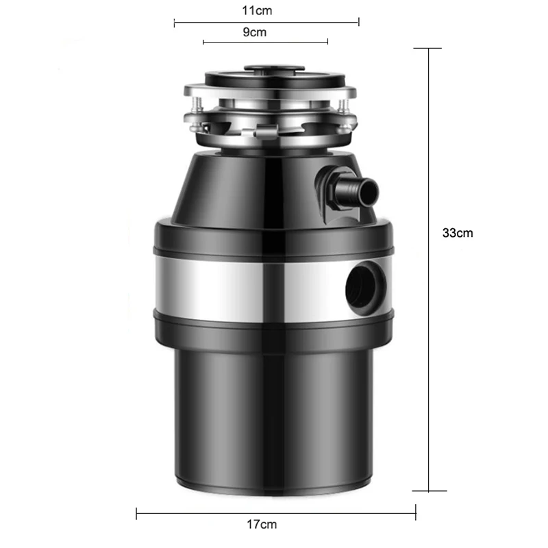 370 измельчитель Кухонных Отходов пищевых отходов из нержавеющей стали кухонная