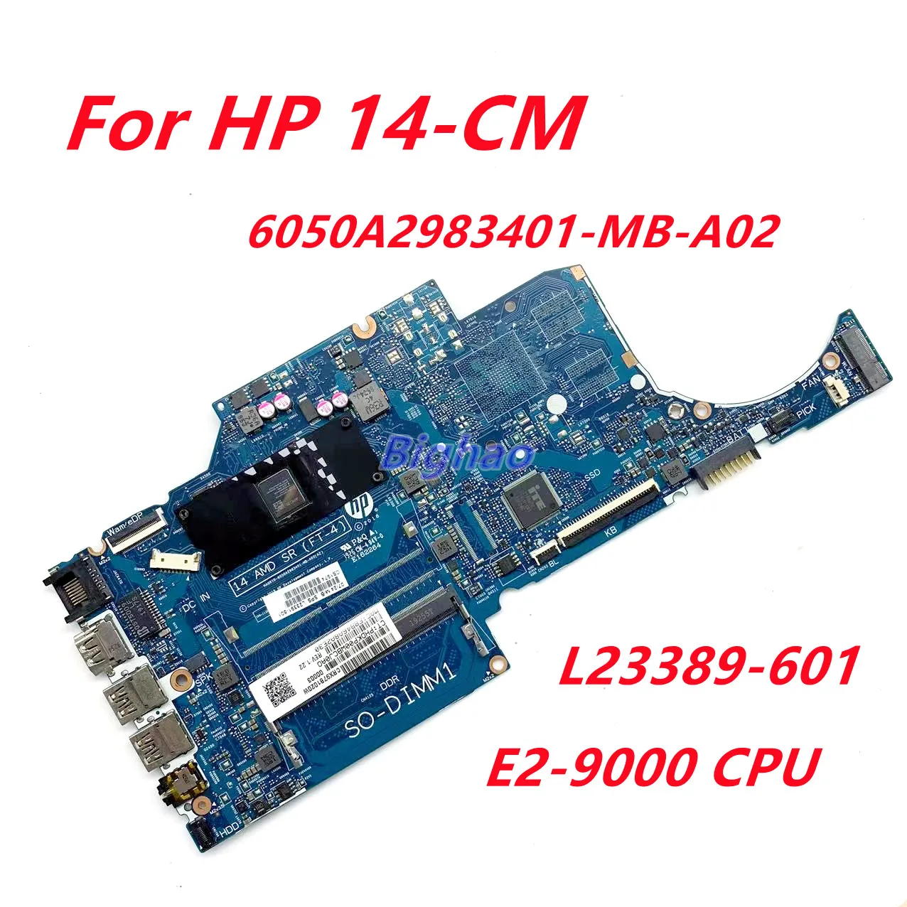 

Материнская плата 6050A2983401-MB-A02 для HP, 14 см, 14-см, 245 G7, стандартная материнская плата с процессором E2-9000, материнская плата DDR4 для ноутбука