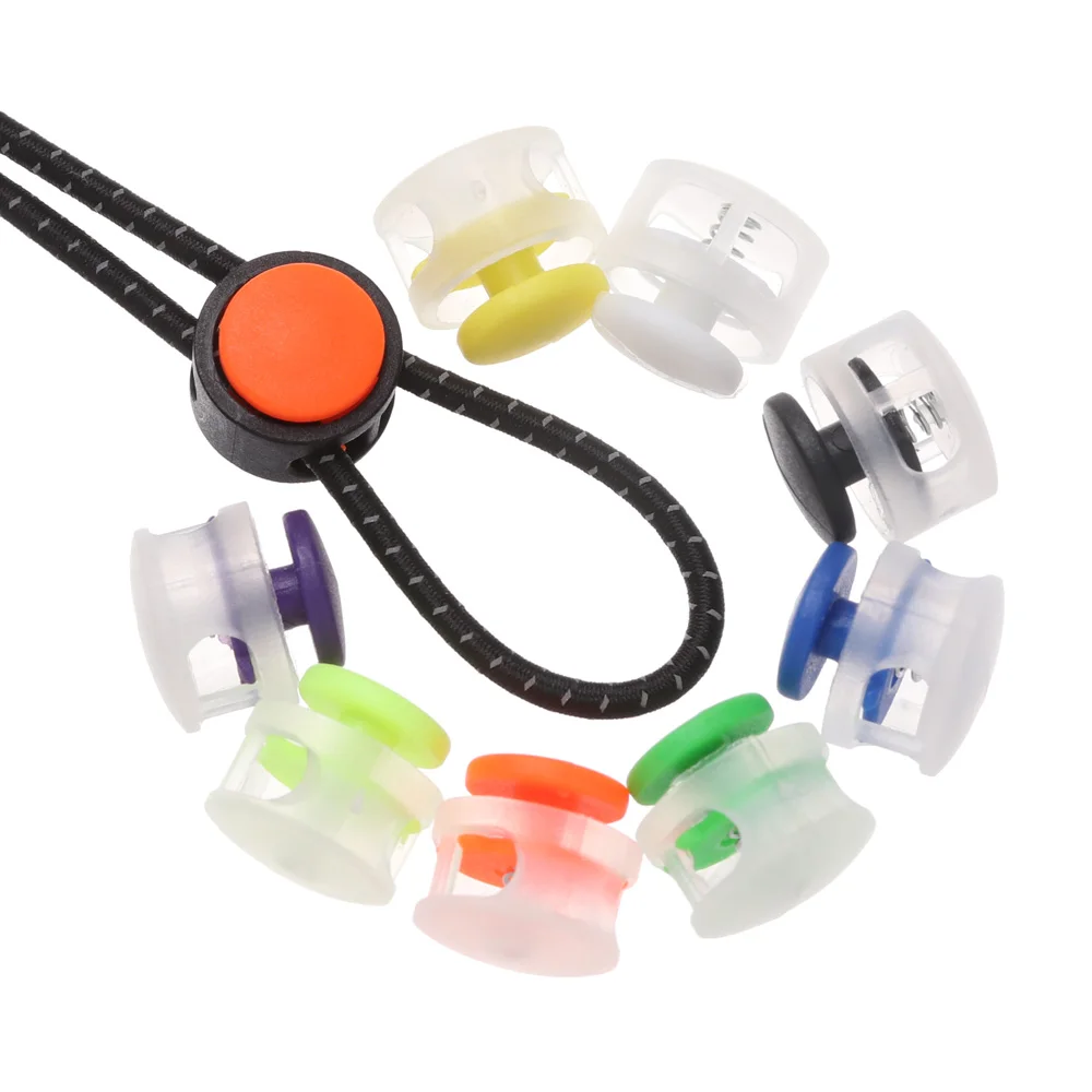 Зажим для шнура сделай сам черный переключатель с 2 отверстиями стопор шнурок из