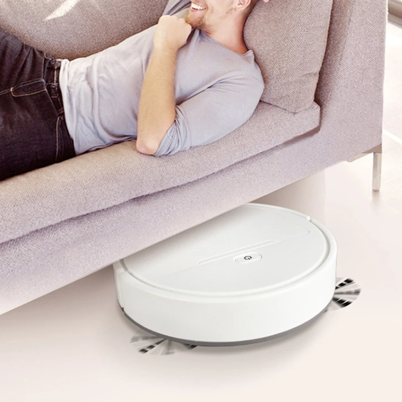 

Robot Vacuum Cleaner, Strong Suction Automatic Bot Self Detects Stairs Pet Hair Allergies Friendly Robotic Home Cleaning X37C