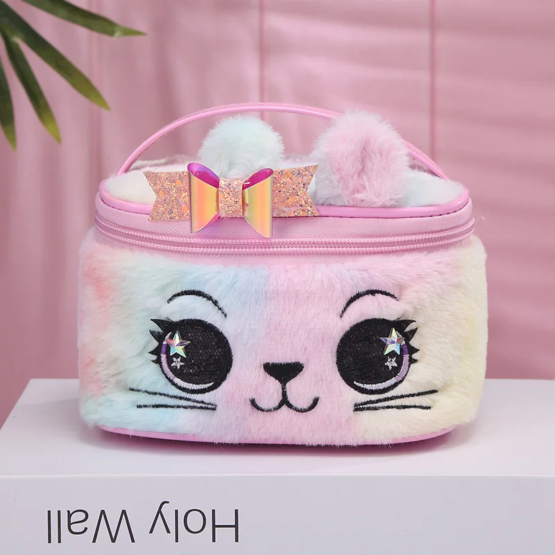 Мини плюшевые сумки с единорогом Кроликом кошкой для женщин 2019 зимние