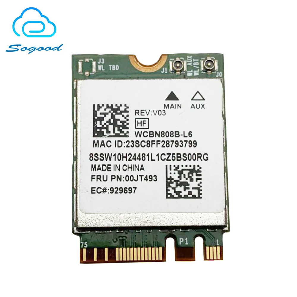Беспроводная карта для Broadcom BCM94350ZAE 802.11AC 867 Мбит/с NGFF WiFi Bluetooth 4 1 FRU 00JT493 беспроводная