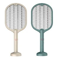 usb electric mosquito swatter 3000v repellent led bug fly zapper killer