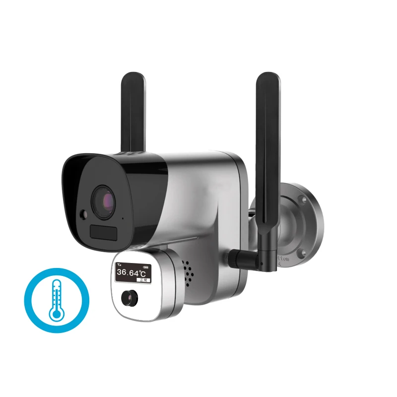 

AI Body Temperature indicator Thermal Binocular Camera with Blackbody