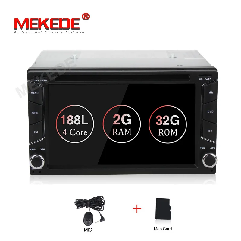 32G model MEKEDE 2 Din Android 8,1 четырехъядерный автомобильный dvd-плеер для универсальной gps-навигации стерео радио wifi Аудио USB SWC 2din универсальный - Цвет: 32G model