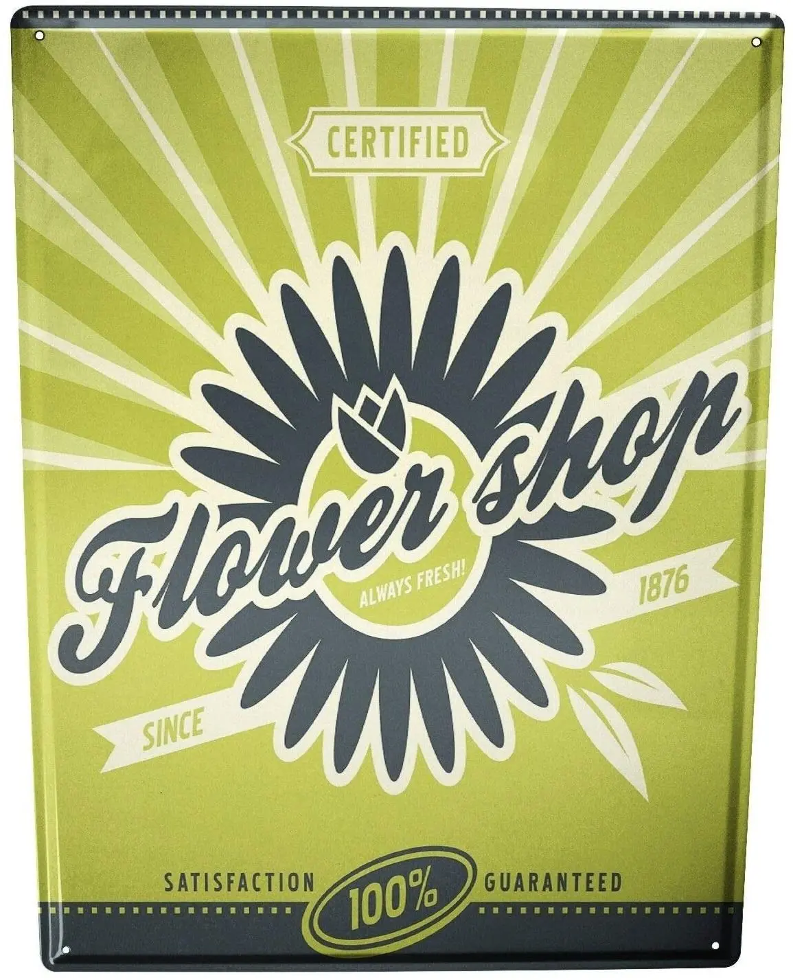 

AMELIA SHARPE Metal Sign Nostalgic Flower Shop Decoration Cafe Family Bar Restaurant 12x8 Inch Retro Tin Sign