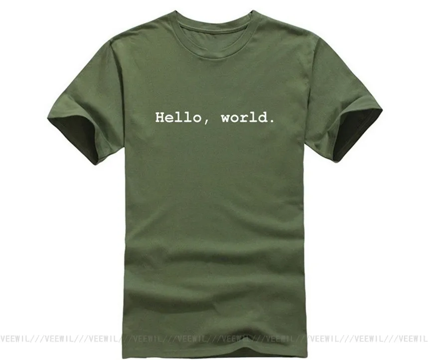 

Computer Programmer TSHIRT Hello World Hip-hop T Shirt