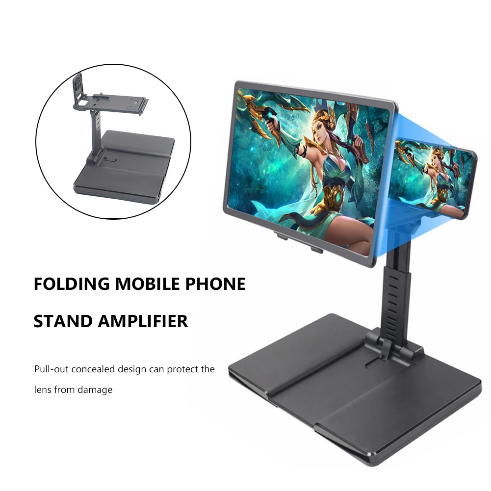 3d screen amplifier folding smart mobile phone magnifying glass hd stand video magnifier bracket enlarge stand eyes protection free global shipping