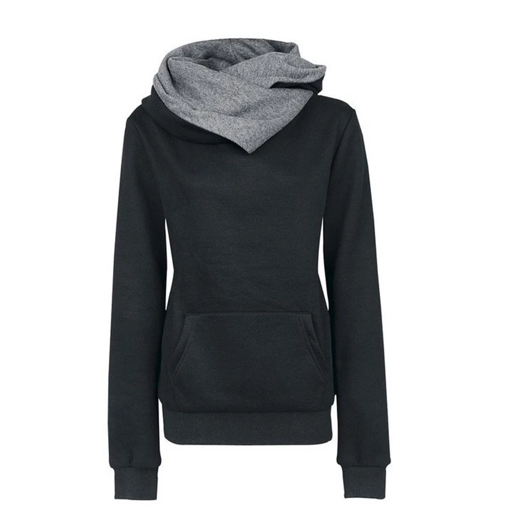 

Женская толстовка с капюшоном и карманами, размеры до XXXL