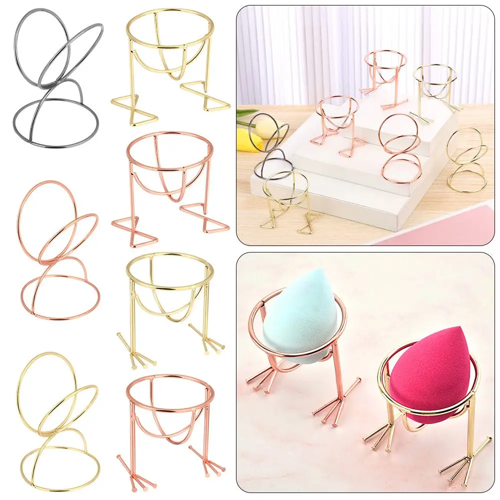 

Beauty New Creative Women Gourd Puff Rack Makeup Egg Metal Bracket Storage