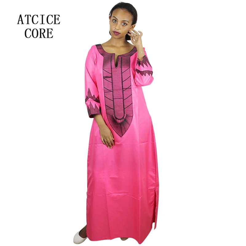 Платье с вышивкой длинное без шарфа A226 #|dress splits|dresses women over 40dress products |