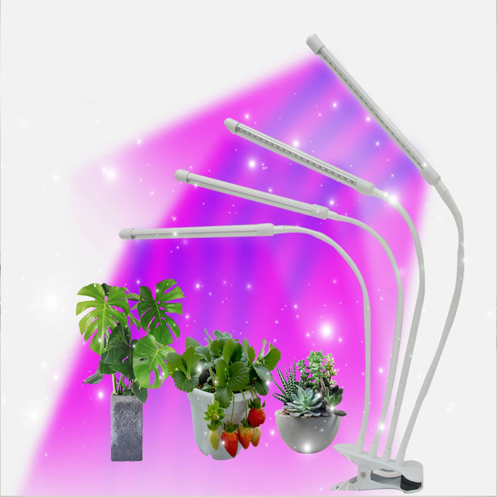 Диммирующий светильник для роста растений с таймером трехцветная регулируемая