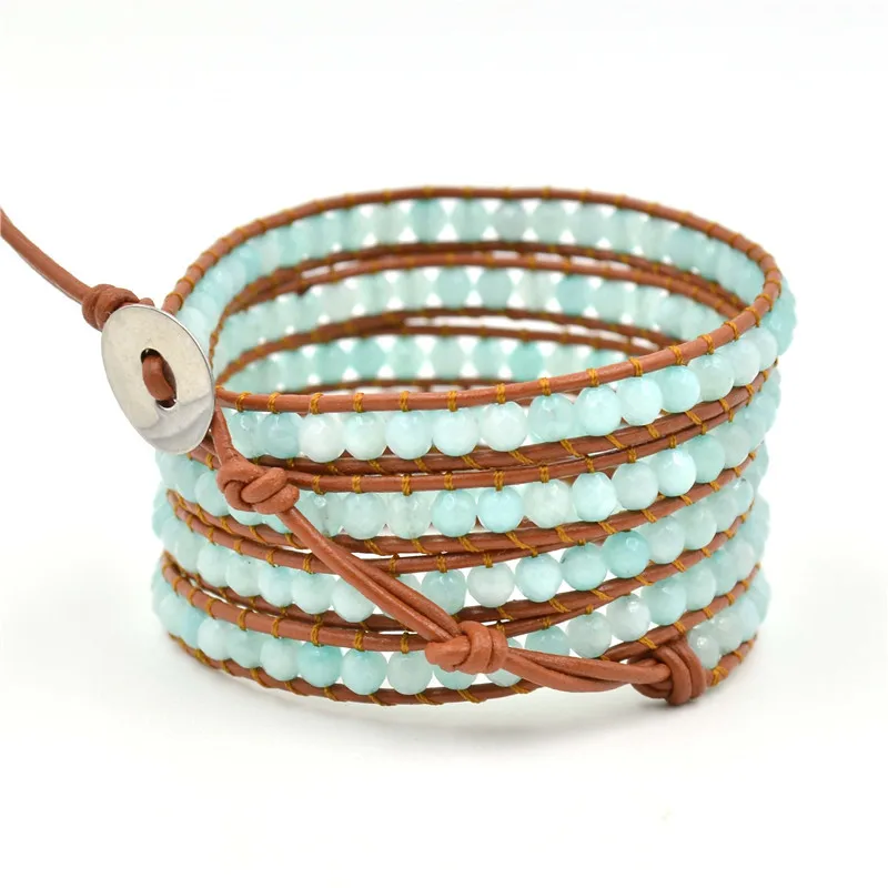 

Женский браслет с люрексом Asingeloo, художественный браслет ручной работы из натуральной кожи высокого качества