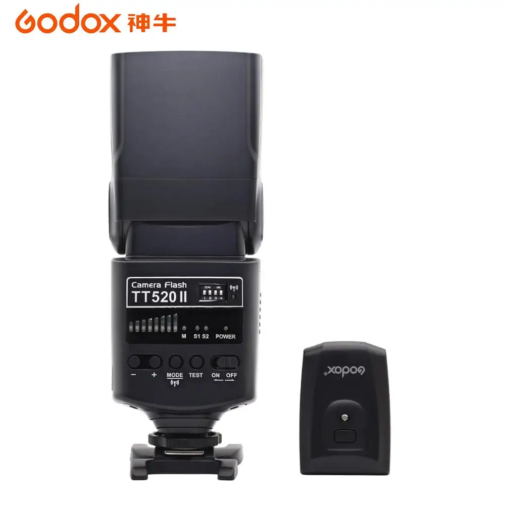 Godox TT520 II Flash TT520II со встроенным беспроводным сигналом 433 МГц+ набор цветных фильтров для цифровых зеркальных камер Canon Nikon Pentax Olympus