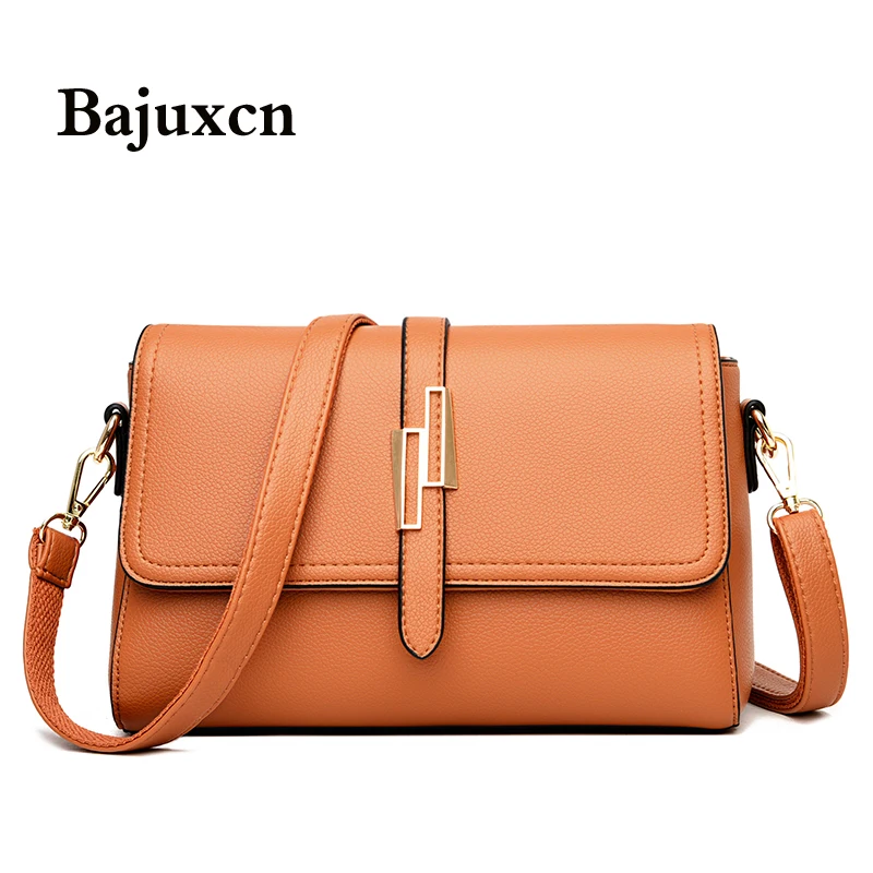 

High quality leather ladies bag luxury designer ladies handbag fashion simple messenger bag 2020 winter new hot sale