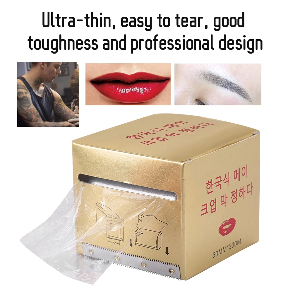 Новинка 1 коробка Полуперманентная Татуировка прозрачная полиэтиленовая пленка