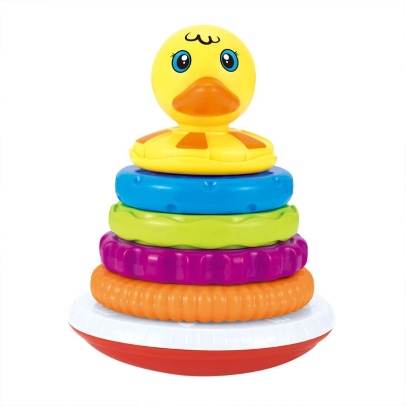 

Kids Duck Rainbow Stacked Cups Set Toys Cup Stacking Toys Creative Games Tool
