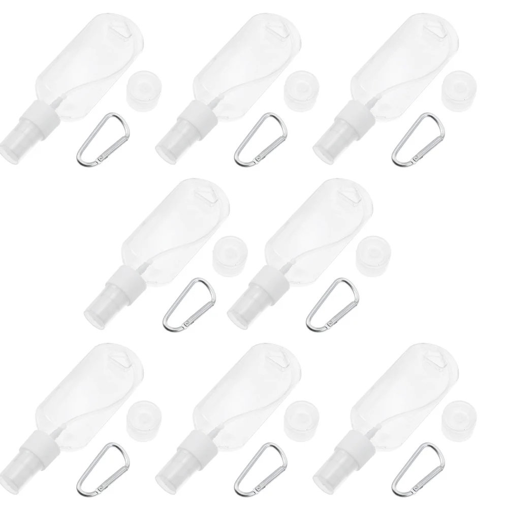 

16pcs 50ml Mini Keychain Bottle Travel Toiletries Spray Bottle Refillable Bottle