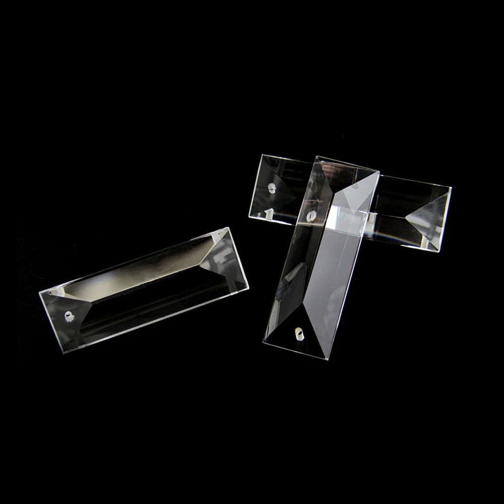 Все размеры обрезные треугольные кристально прозрачные призмы в 1 отверстие/2