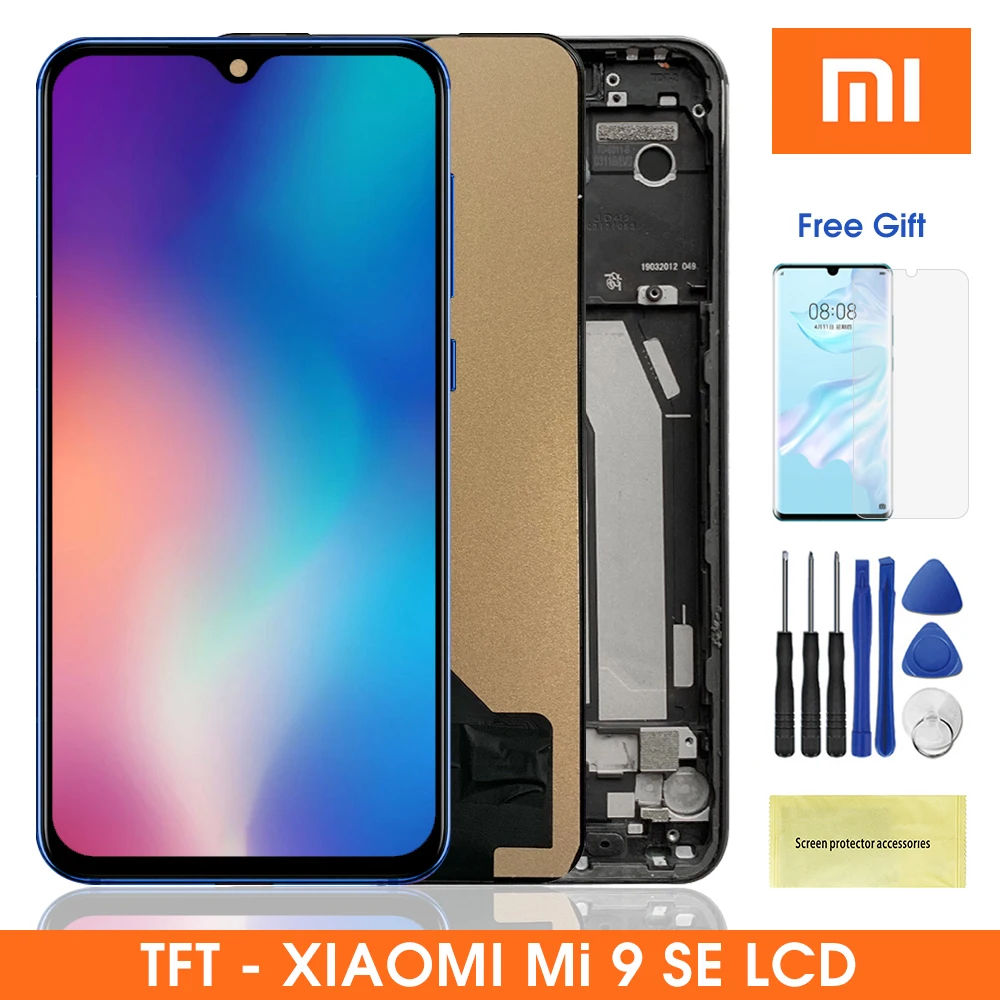 ЖК дисплей Mi9SE для Xiaomi Mi 9 SE с сенсорным экраном и дигитайзером в сборе детали