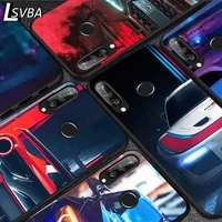 luxury car line art for huawei y5 6 7 8 9 y5p y6s y6p y7p y7a y8p y8s y9a y9s 2018 2019 2020 pro prime black soft phone case