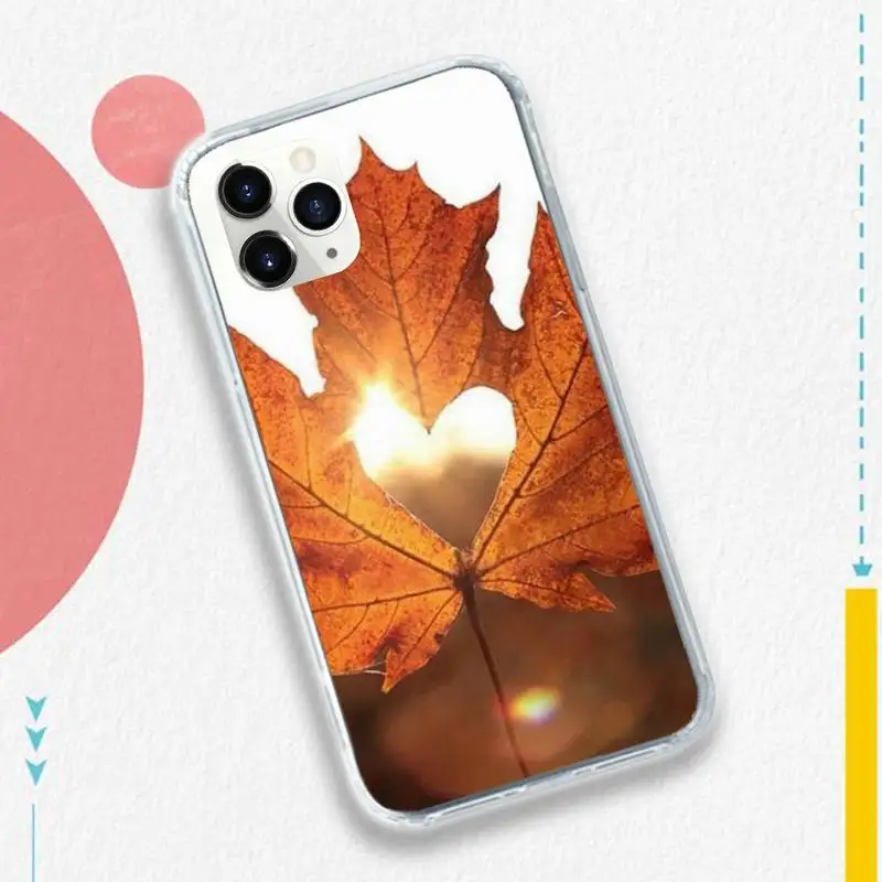 

Hello Autumn Maple Leaves trend cover Phone Case for iPhone 11 12 pro XS MAX 8 7 6 6S Plus X 5S SE 2020 XR mobile funda
