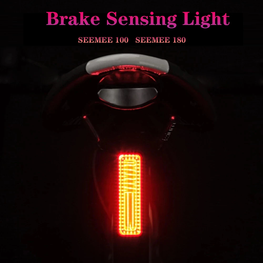 

Magicshine SEEMEE 180 Autobrake Road Bike Rear Light USB Charge Smart Sensing Bicycle Taillight MTB Safety Night Cycling Lamp