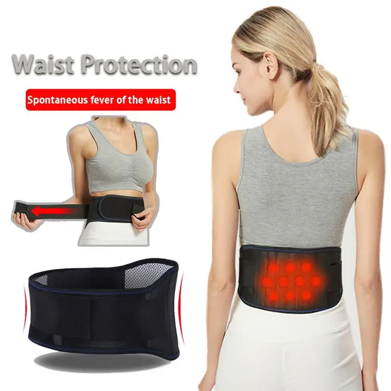 

Adjustable Neoprene Lumbar Support Lower Back Belt Brace Pain Relief Band Waist Posture Corrector Waist Support