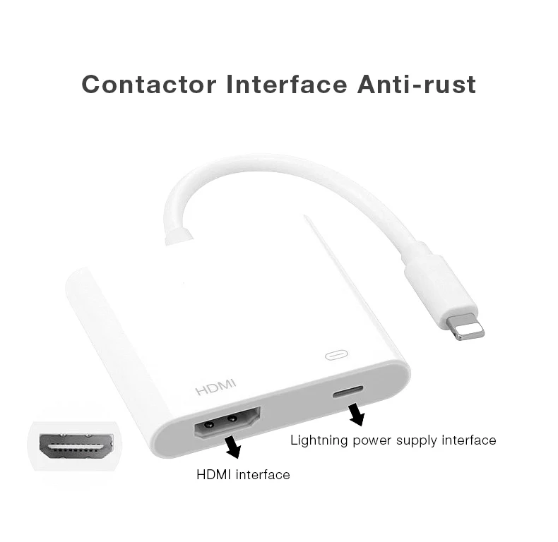 UTHAI C43 для Lightning type C to 1080P HDMI адаптер цифровой av-кабель для iphone XR X 8 7 11 ipad Air to 4K конвертер Android